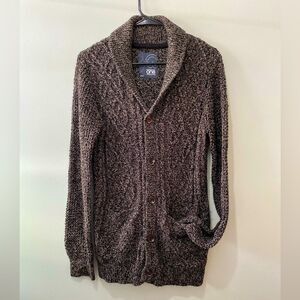 Knit cardigan sweater button up